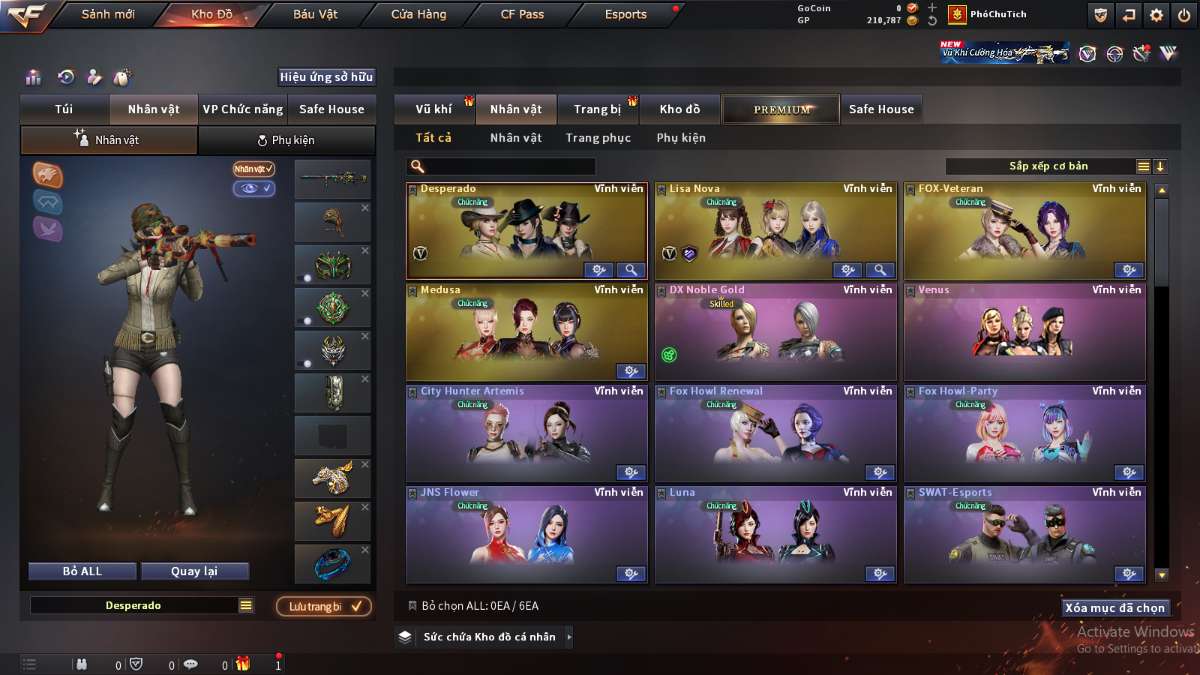 shop acc cf uy tin gia re